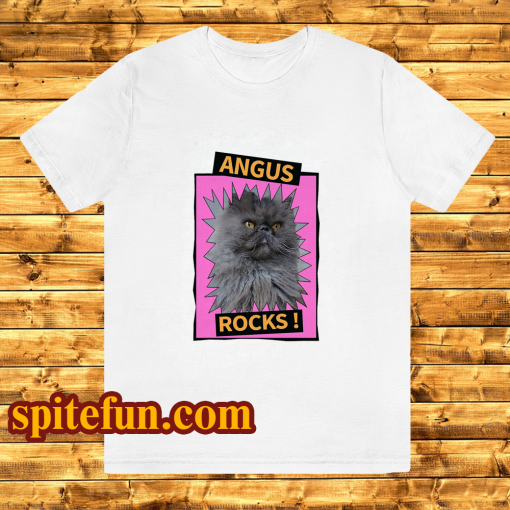 Angus Rocks cat T Shirt