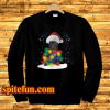 Bulldog Led Christmas Lights Sweatshirt
