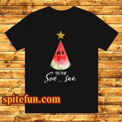 Christmas in july Tis the Sea Sun t shirt