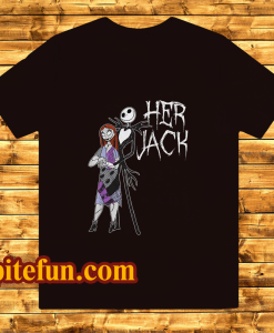 Nightmare Before Christmas Her Jack His Sally Couples Adult T-Shirt