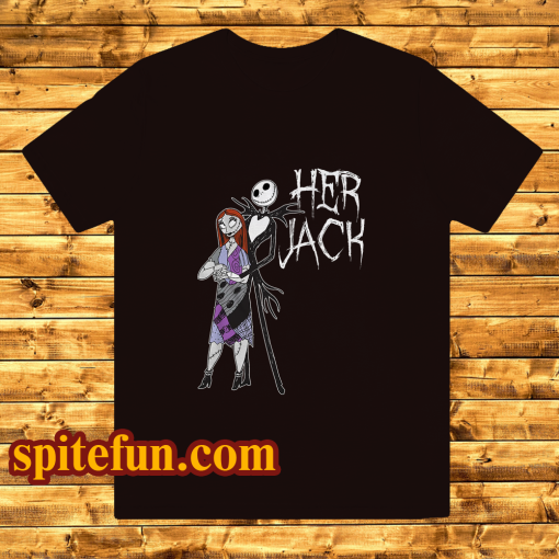 Nightmare Before Christmas Her Jack His Sally Couples Adult T-Shirt