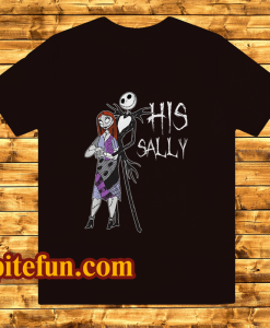 Nightmare Before Christmas His Sally Couples Adult T Shirt