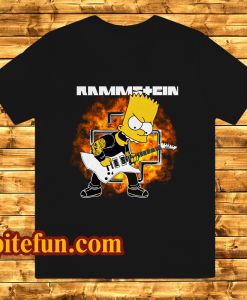 Rammstein Homer Simpson Playing Bass T-shirt