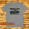 Steve McQueen 68 Bullitt Mustang 390 GT retro t-shirt