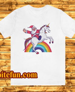 Unicorn Santa's T Shirt