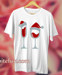 Christmas Wine Santa Cuttable T Shirt