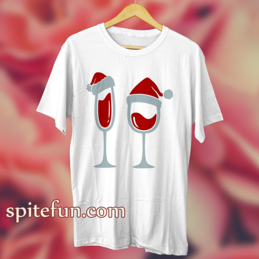 Christmas Wine Santa Cuttable T Shirt