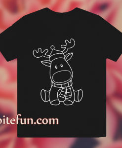 Cute Christmas Reindeer T-shirt