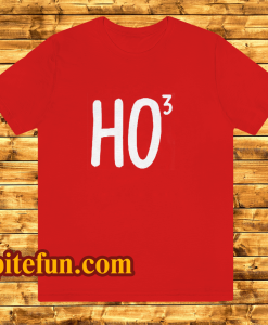 Ho To The Power Of Three Mens Christmas T Shirt