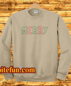 MERRY Crewneck Christmas Sweatshirt