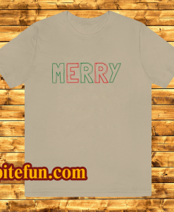 MERRY Crewneck Christmas T Shirt