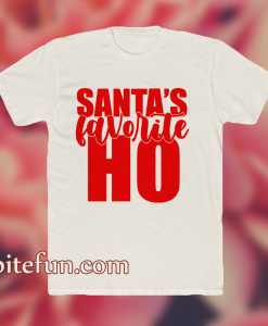 Santa's Favorite Ho _ Funny Christmas Shirt