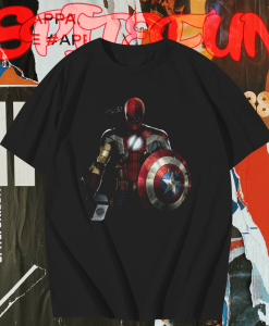 Captain America Ironman Thor Spiderman and Hawkeye T shirt TPKJ1