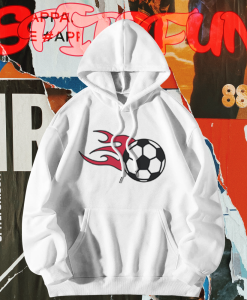 Flaming Soccer Hoodie TPKJ1