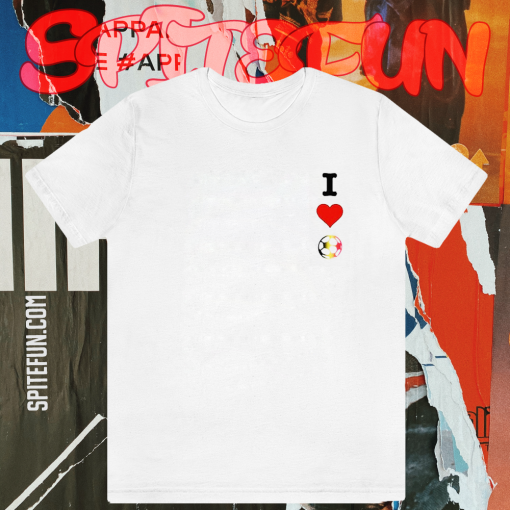 J'aime le Football Vertical T Shirt TPKJ1