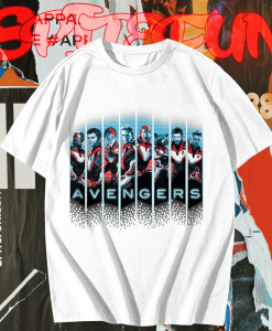 Marvel Avengers Endgame Grid Panel T-Shirt TPKJ1