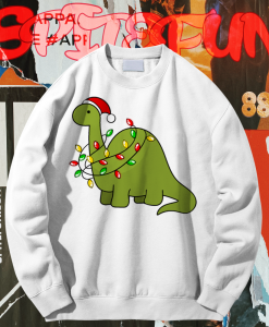 Roarsome Christmas Dinosaur Sweatshirt TPKJ1