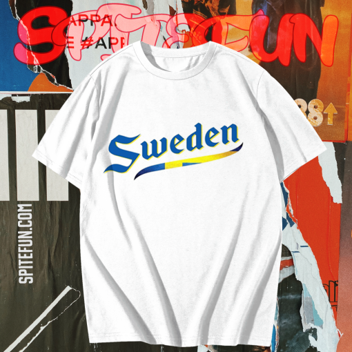 Sweden Script World Cup 2022 T Shirt TPKJ1