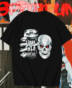 Stone Cold Steve Austin Pure Whoop Ass Skull T-shirt TPKJ1