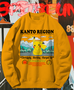 Pokemon Kanto Region Pikachu sweatshirt TPKJ1