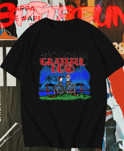 Grateful Dead Golden Gate San Francisco Skeleton T-shirt TPKJ1