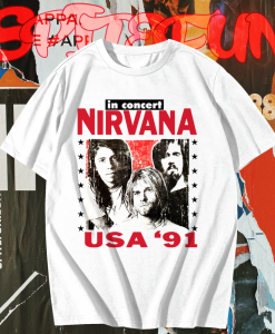 Nirvana in Concert USA '91 T-Shirt TPKJ1