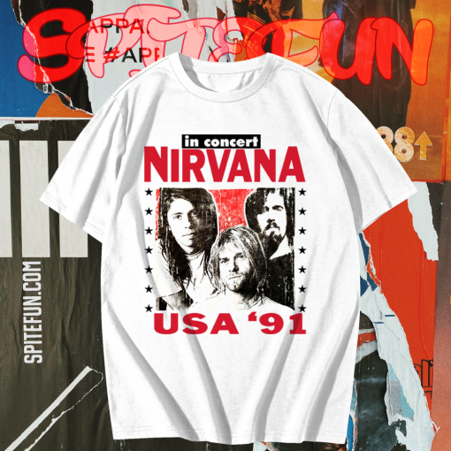 Nirvana in Concert USA '91 T-Shirt TPKJ1