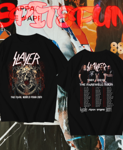 Slayer Final Farewell World Tour 2018 T-Shirt TPKJ1