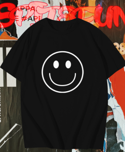 Smiley Face Emoticon T-shirt TPKJ1