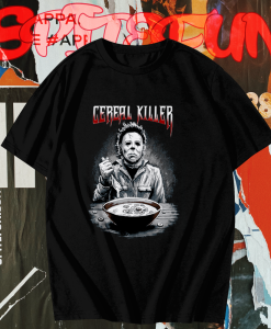 Michael Myers Halloween Cereal Killer T-Shirt TPKJ1