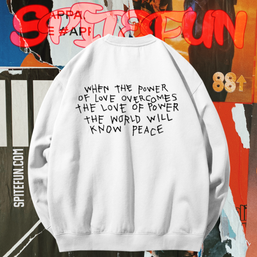 Power Of Love sweatshirt back TPKJ1