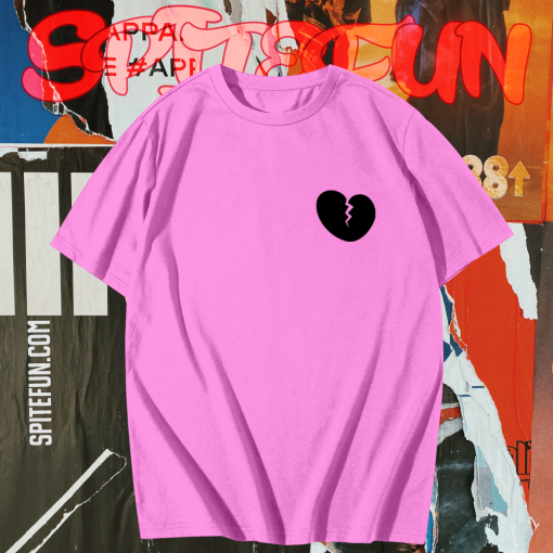 Broken heart light pink T-Shirt TPKJ1