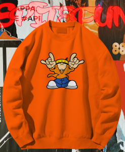 Kids Next Door Numbuh 4 Orange Print Sweatshirt At TPKJ1