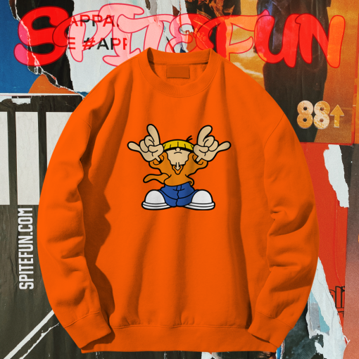 Kids Next Door Numbuh 4 Orange Print Sweatshirt At TPKJ1