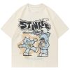 Lemandik Harajuku T-shirt Armed Gunman - Beige _ S