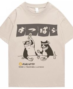 The drinking game cat streetwear - Khaki 2 _ XXL