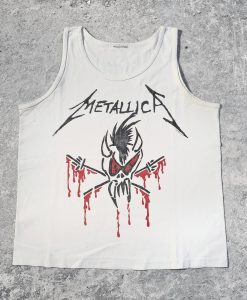 Metallica 1994 Binge & Purge White Tank Top