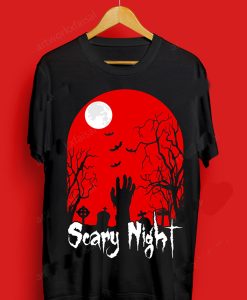 Scary Night Halloween T Shirt