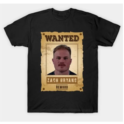Zach Bryan Mugshot Wanted T-Shirt
