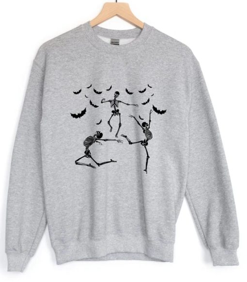 Dancing Skeletons Bat Fly Sweatshirt