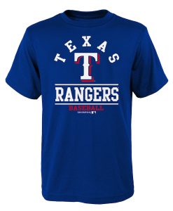 Youth Royal Texas Rangers Arch T-Shirt
