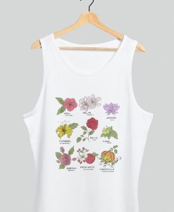 Disney Princesses Types Of Flowers Tank Top