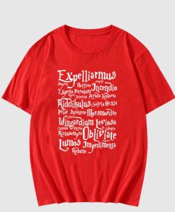 Expelliarmus Obliviate Lumos Reducto Harry Potter T Shirt