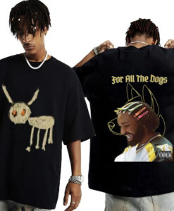 Vintage Rapper Drake for All The Dogs T Shirt TWOSIDE