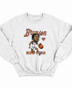 Jalen Brunson New York Knicks basketball signature cartoon Sweatshirt